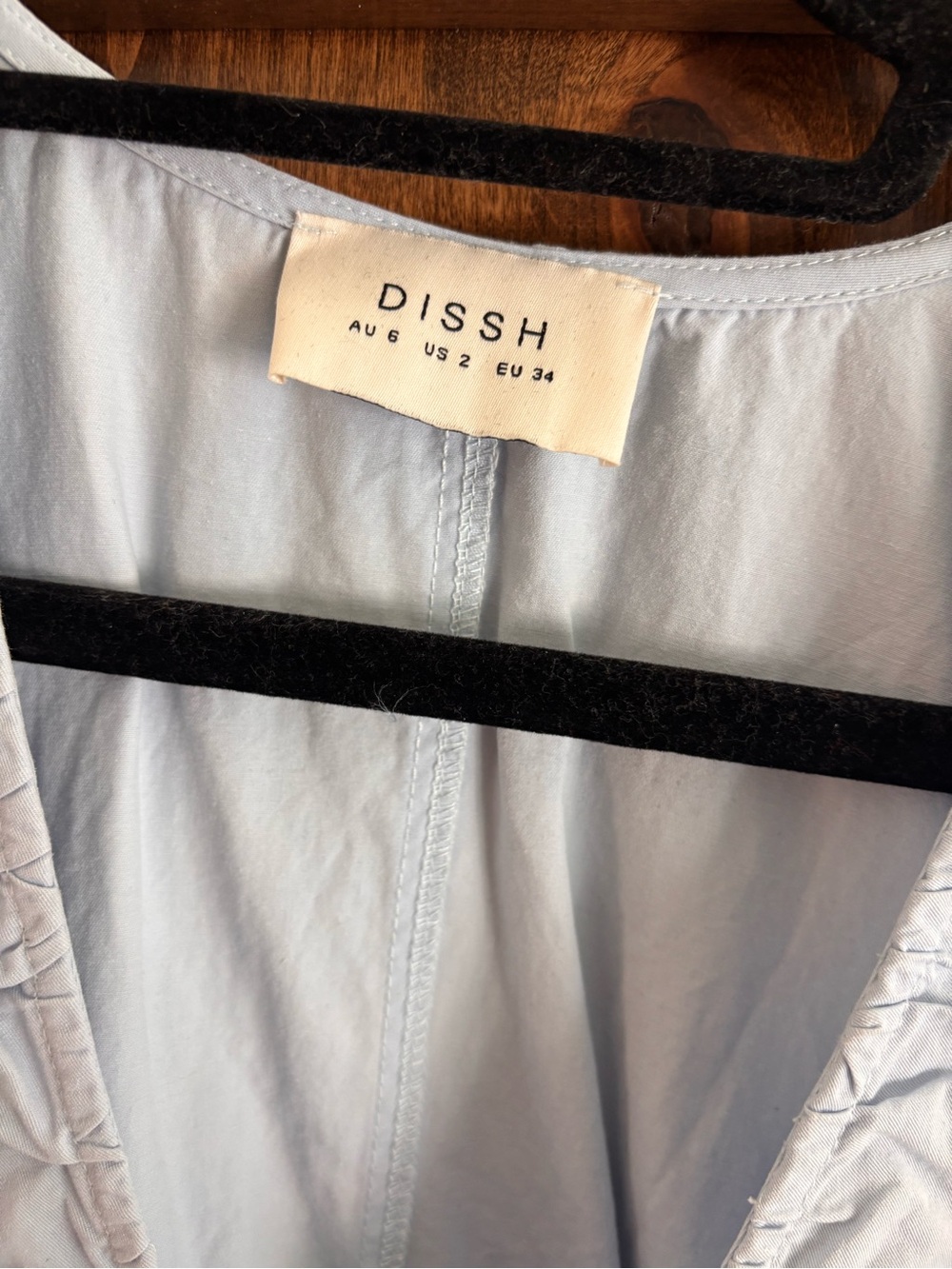 DISSH Gabby Cornflower Oversized Cotton Mini Dress Size US 2 - Picture 3 of 6